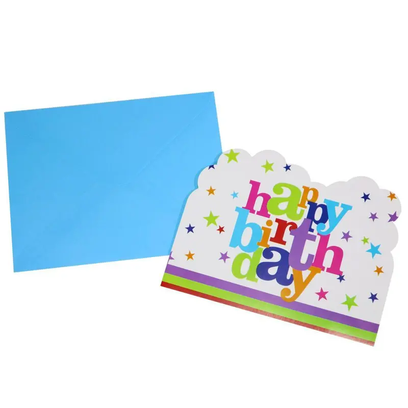 Happy Birthday Invitation Cards ( 6 Pcs)