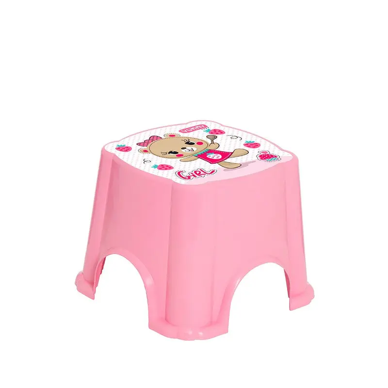 Herevin Childs  Stool - Pink Bear / 161955-304