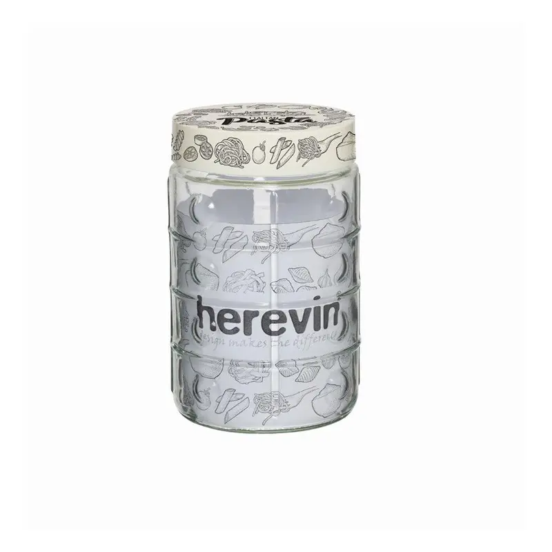 Herevin Embossed Canister Pasta - 1.35Lt