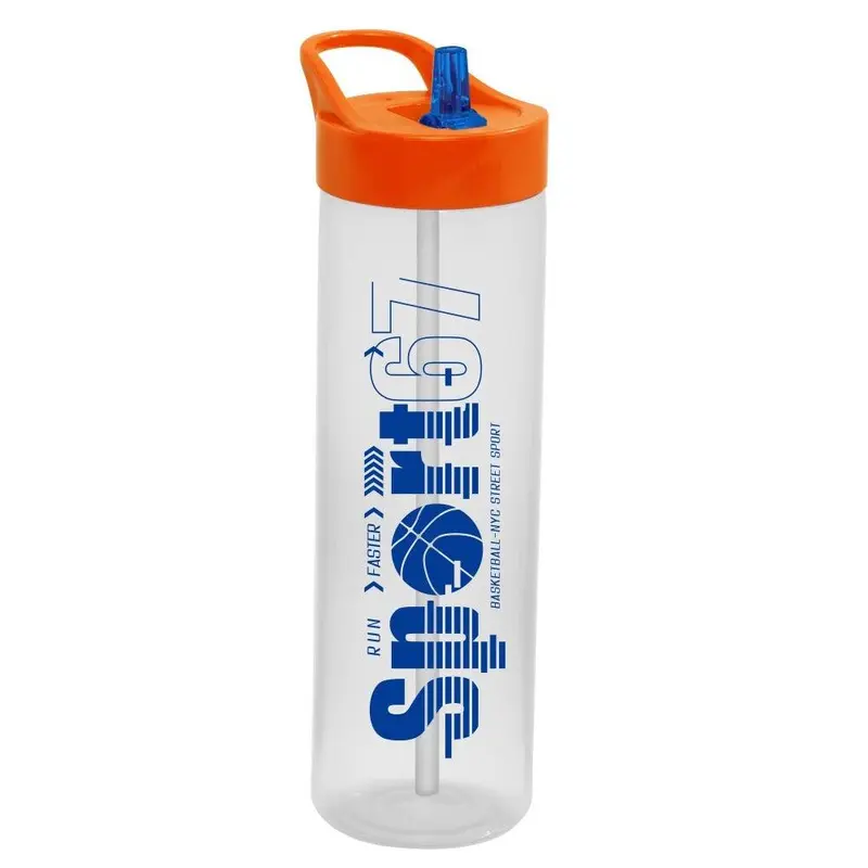 Herevin Patterned Flask with Straw- Sport 730 ml