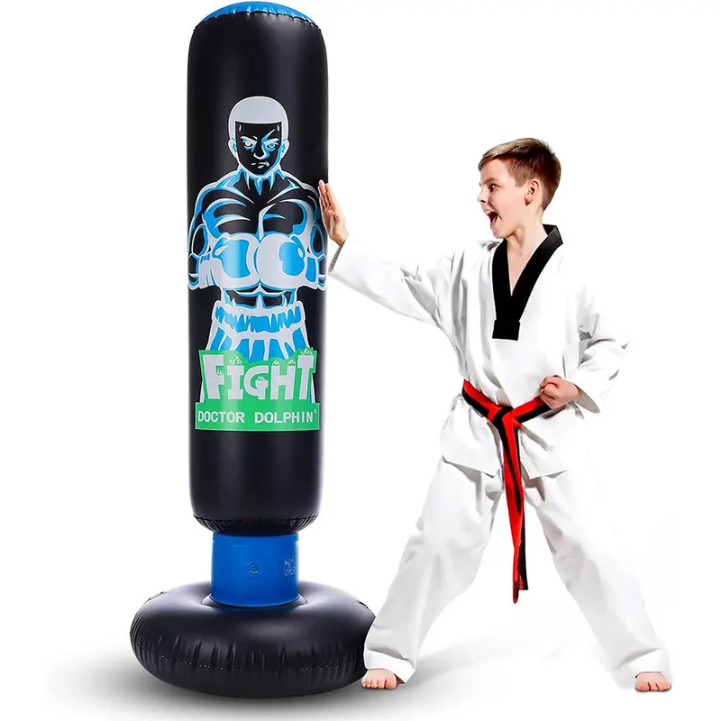 Inflatable Kids Punching Bag With Stand
