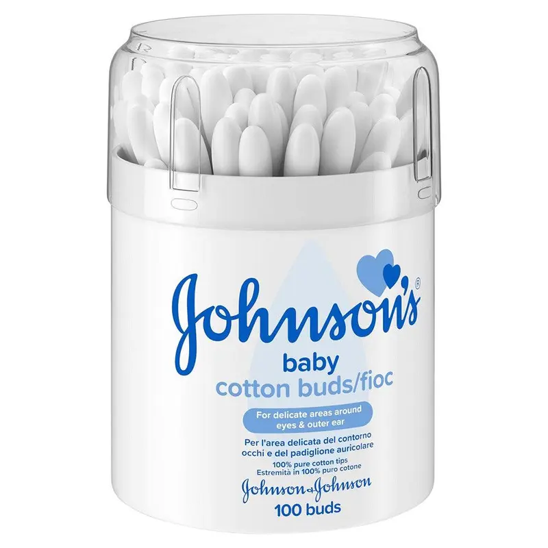 Johnson and Johnson Baby Pure Cotton Buds - 100 Buds
