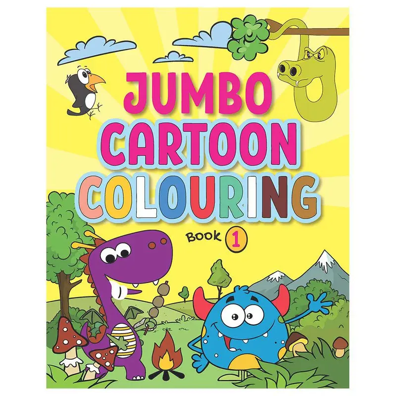 Little Kitabi Jumbo Cartoon Colouring Book 1