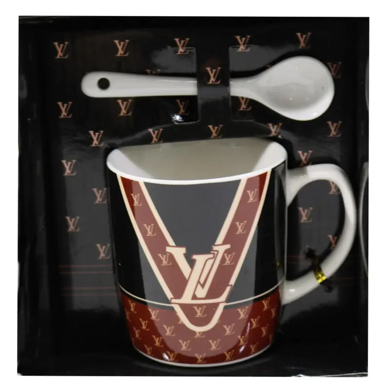 Louis Vuitton Mug with spoon / CH-110/14196/AH14151Style 1