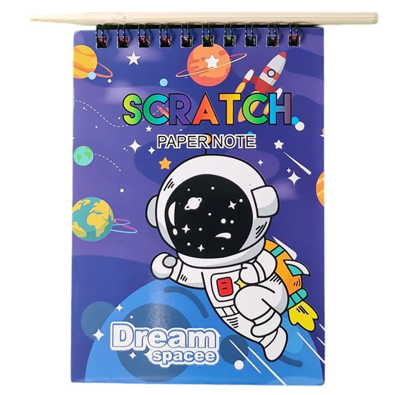 Middle Magic Color Rainbow Scratch Paper Note BookSpace