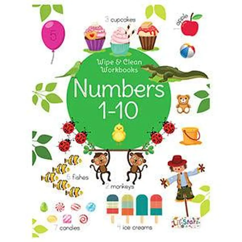 Pegasus Wipe And Clean Workbook Numbers 1 - 10