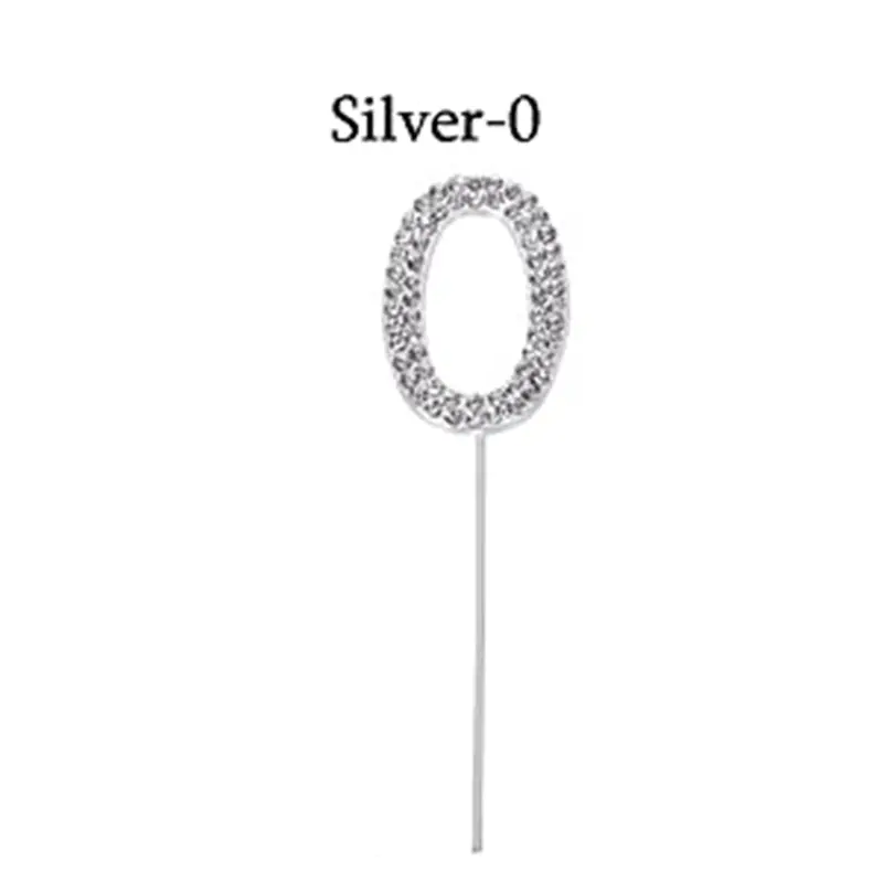 Number Cake Topper Glitter0 / Gold