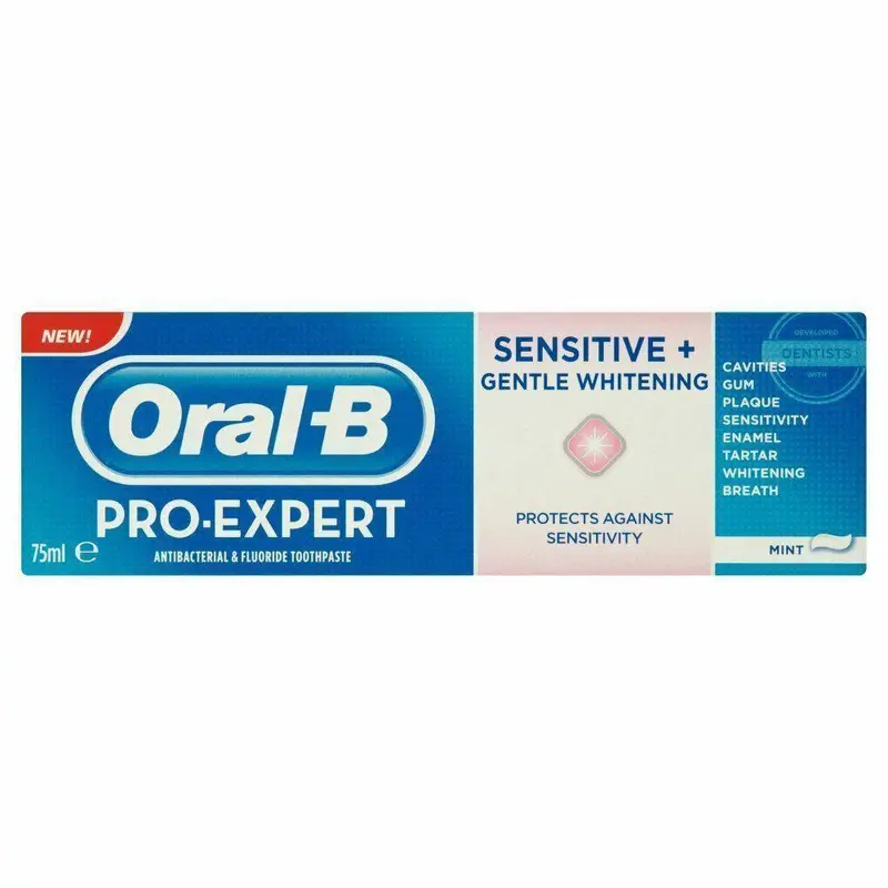 Oral-B Pro-Expert Toothpaste Sensitive   Gentle Whitening 75ml
