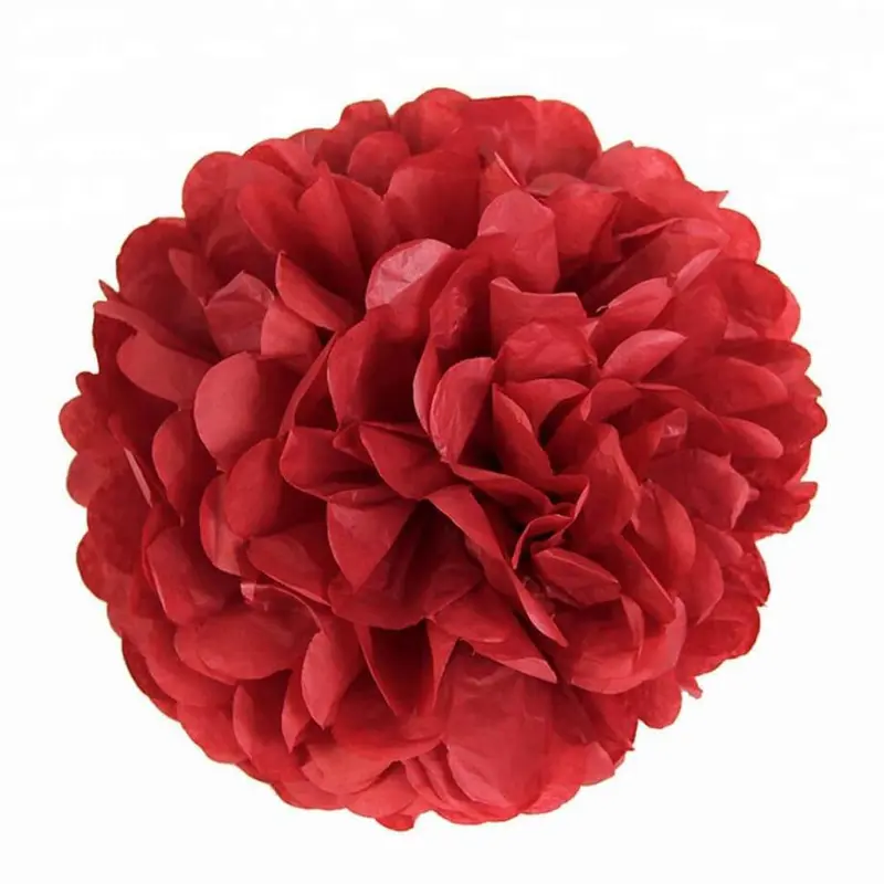 Paper Tissue Party Favor 35cm E-121/H-99/369049Red