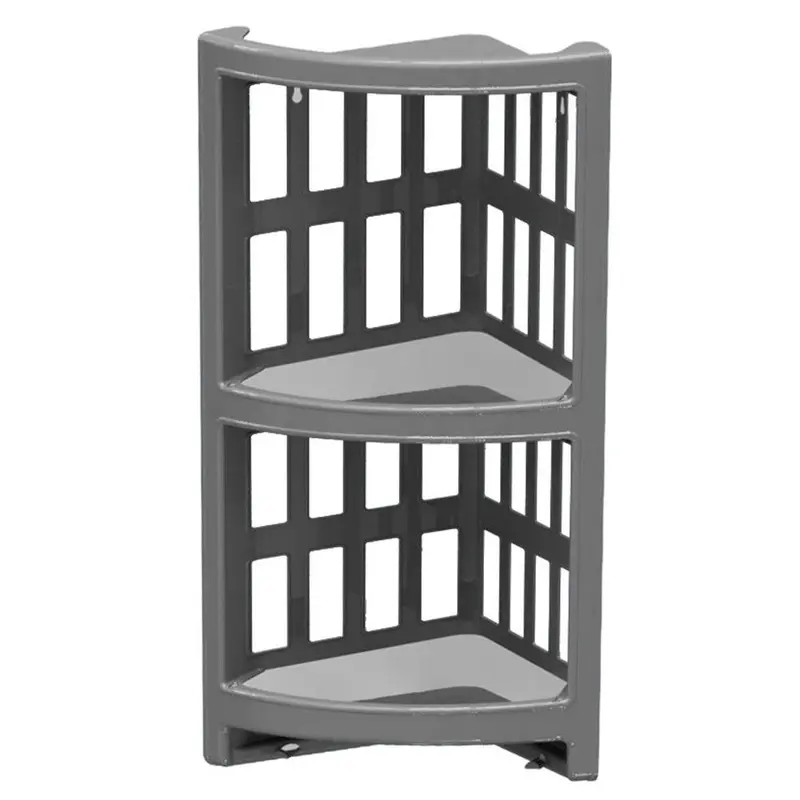 Plastic Corner 2 ShelfGrey