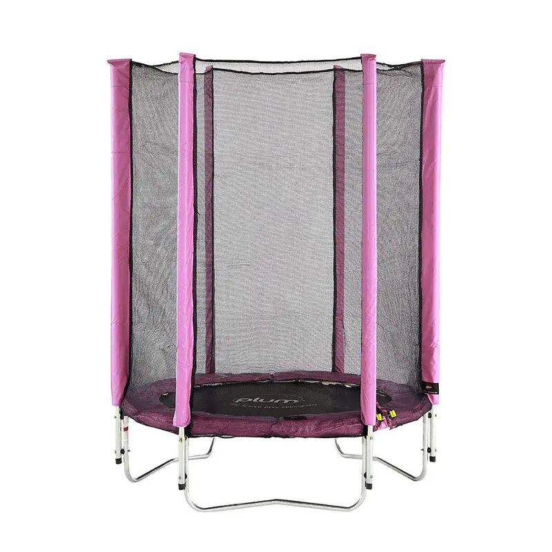 Plum Trampoline & Enclosure - Pink 1.40 M