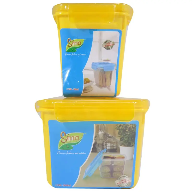 Power.G -Sina Tupperware set (2 Pcs ) / L1186/L1194Yellow