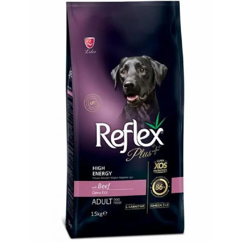 Reflex Plus Dog Medium Large Adult High Energy 15Kg