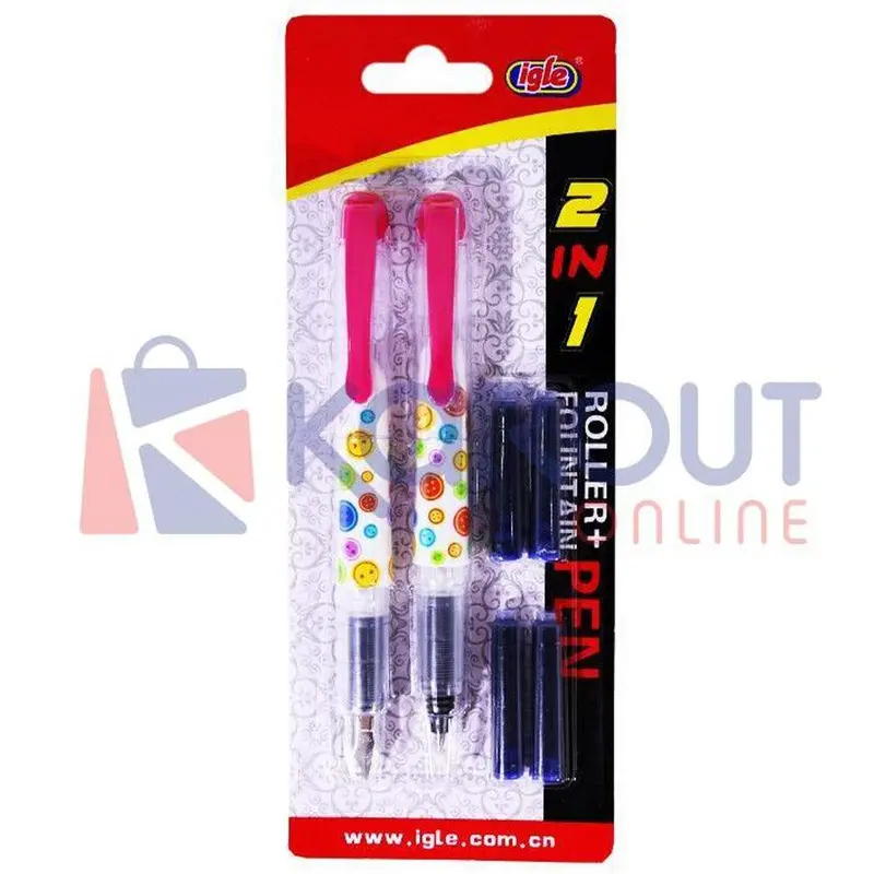 Roller   Fountain Pen Igle StylographeFuchsia