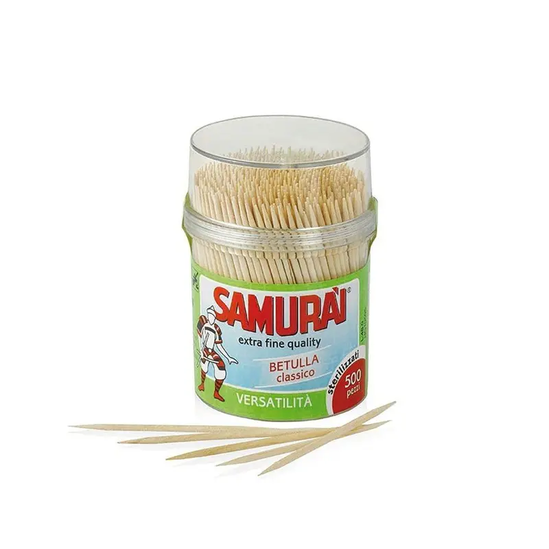 Samurai 500 Toothpick in Round Plastic Box