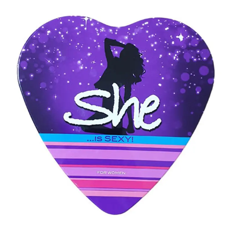 She Gift Set Heart 3 Pcs Set Edt-deo-body Lotion Sexy / GT-7802