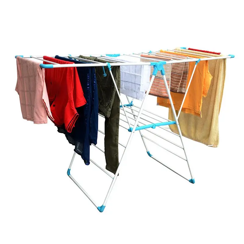 Simple Stainless Steel Clothes Drying RackPink