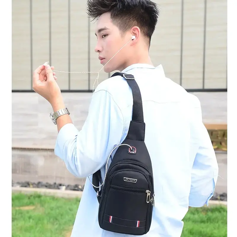 Small Male Chest BagBlack