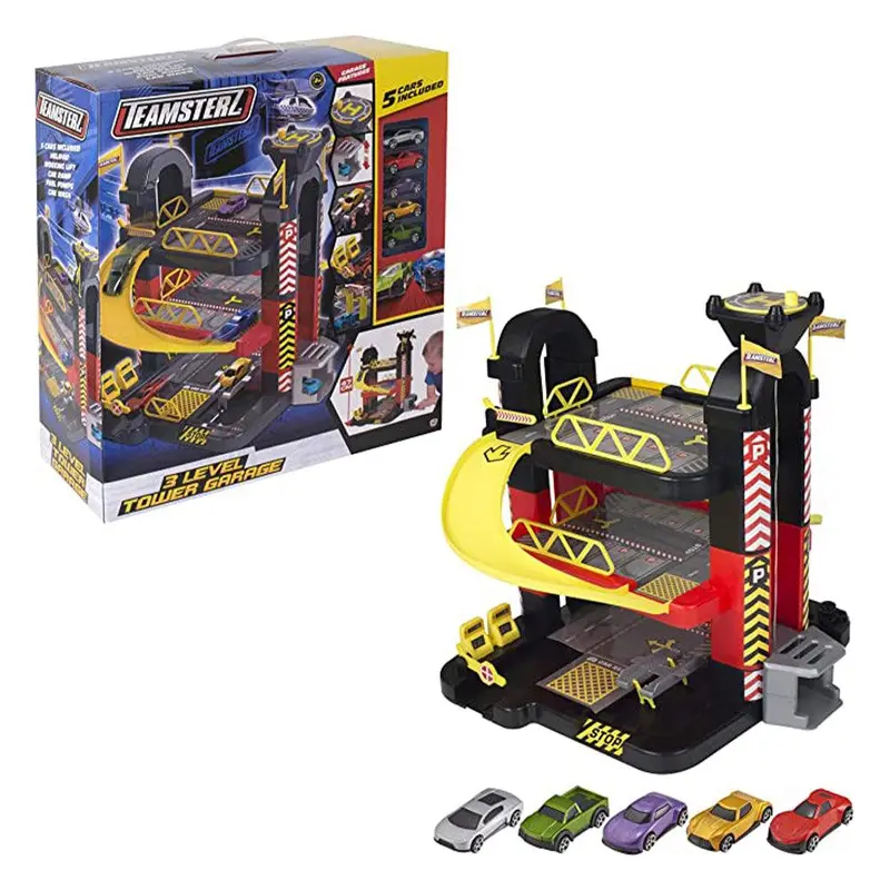 Teamsterz 3 Level Tower Garage 5 Cars