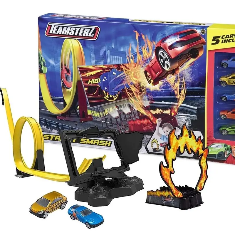 Teamsterz  Dino Clash track With 5 Cars