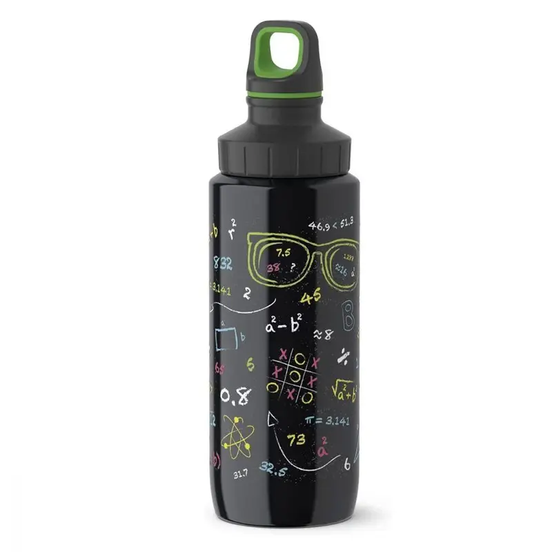 Tefal Drink 2 Go Light Steel Nerd Drinking Bottle Screw Lid 600 ml / K3194112