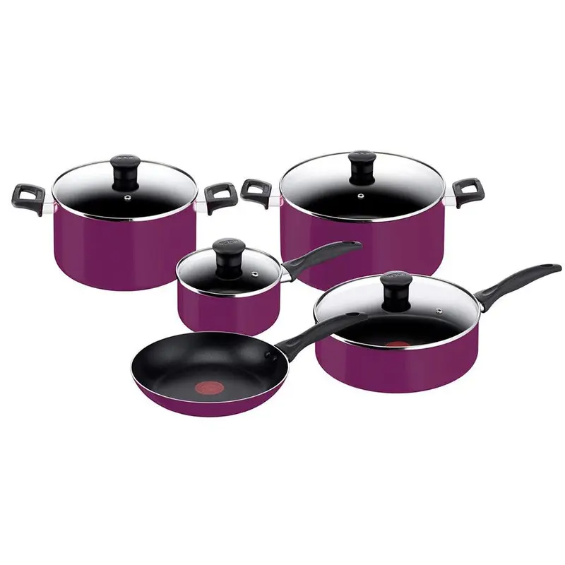 Tefal Simply Cook 9 Pieces Set Purple/ B093S986