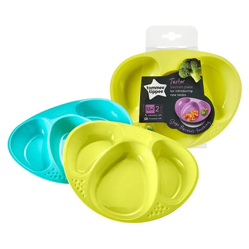 Tommee Tippee  Decorated Section Plates  2 Pack