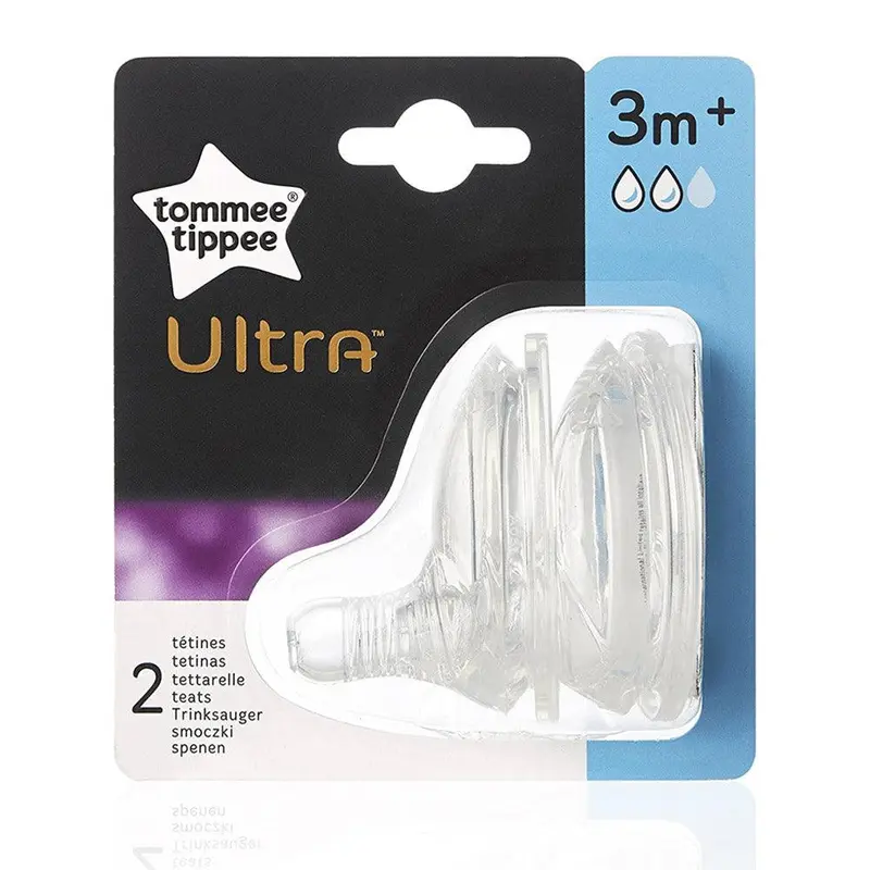Tommee Tippee  Ultra Medium Flow Teat  2 Pack / 40101