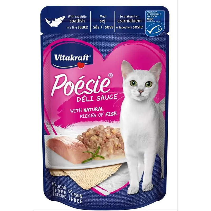 Vitakraft Poeside Delisauce   Pollock 85g