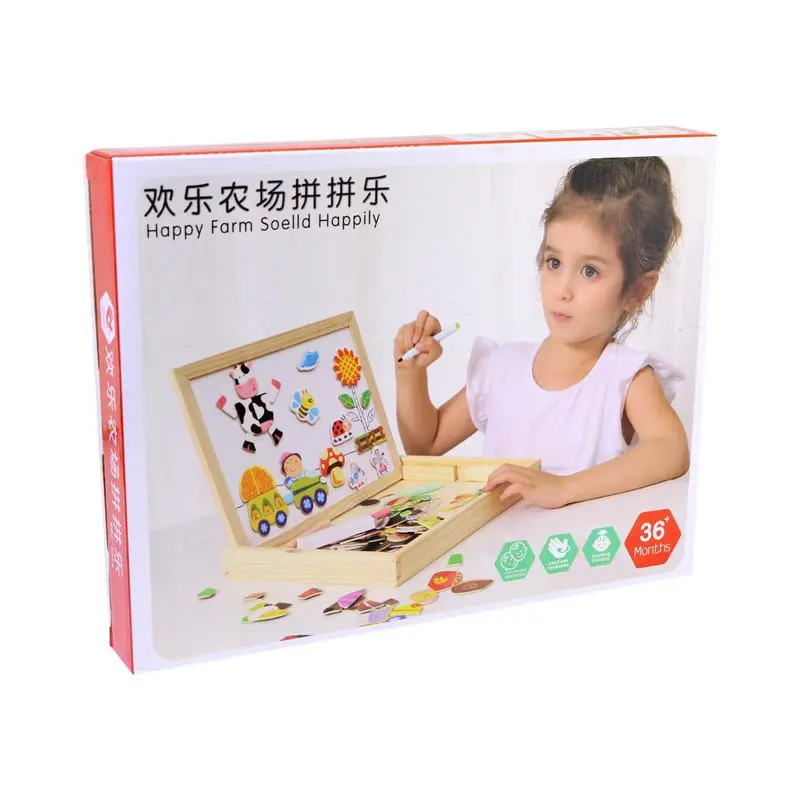 White Board Happy Farm Puzzle F-966