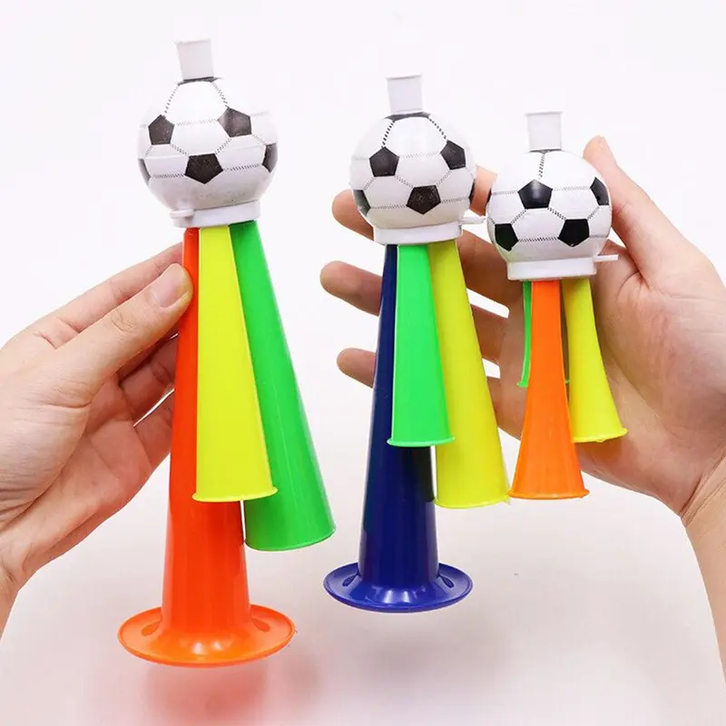 World Cup Plastic Three Tone Soccer Horn 3.5 x 18.5 cm / 207026