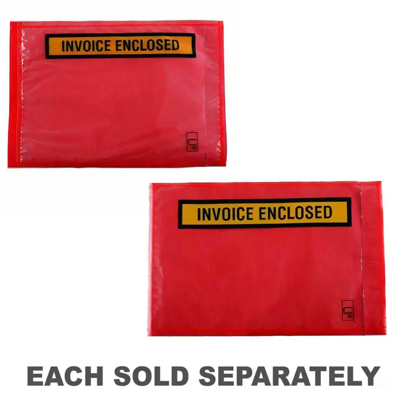 Cumberland Invoice Labelopes Red 1000pk165x115mm