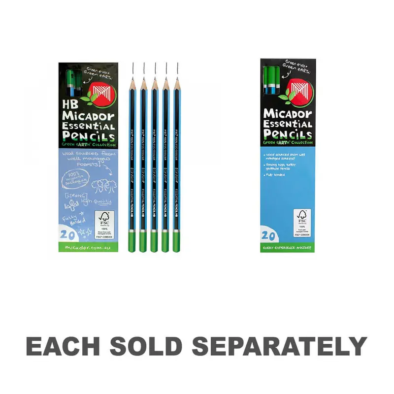 Micador Essential Graphite Pencils (20pk)2B