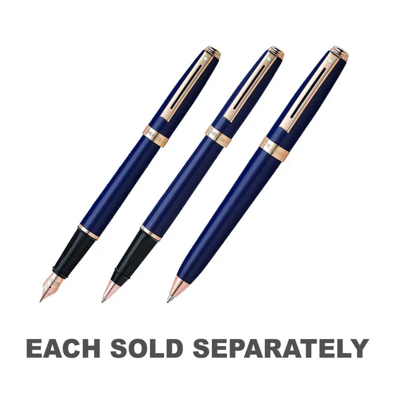 Prelude Cobalt Blue Lacquer/Rose Gold PenBallpoint