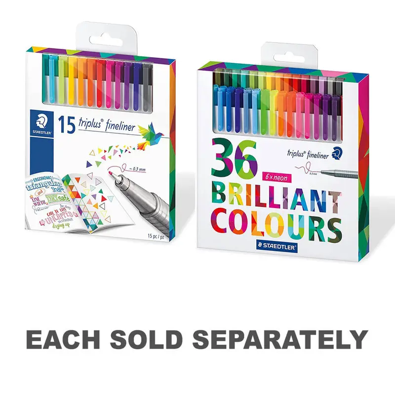 Staedtler Triplus Fineliner Brilliant Colours Pen15pk