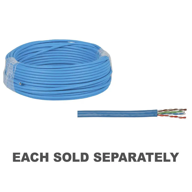Cat5e Solid Core Cable (Blue)30m Polywrapped