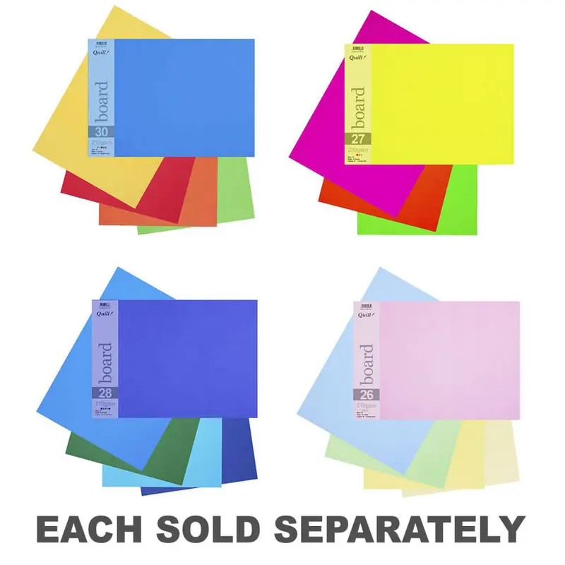 Quill Board A3 Assorted 15pkBright