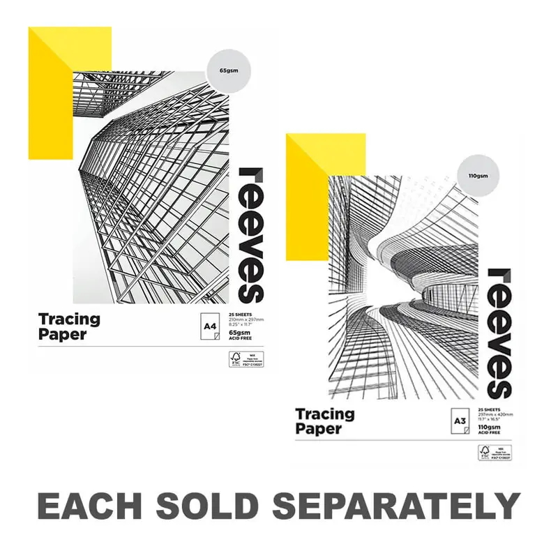 Reeves Tracing Paper Pad 65gsm (25 sheets)A4
