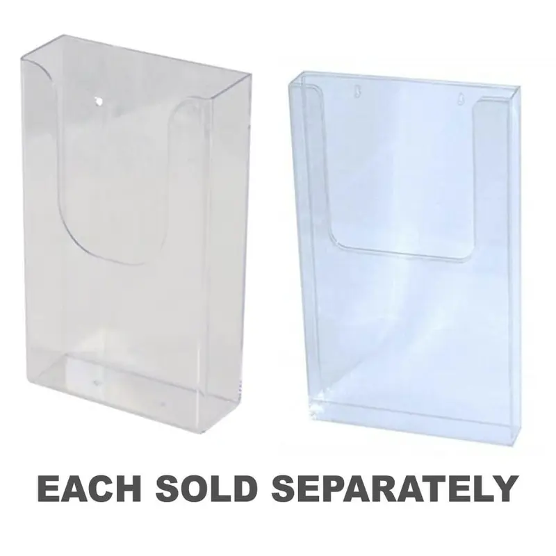Deflecto Portrait Wall Mount Brochure Holder (Clear)DL