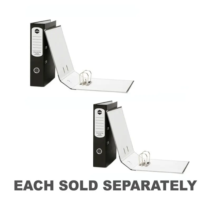 Marbig Reinforced Spine Lever Arch File (Black)A4