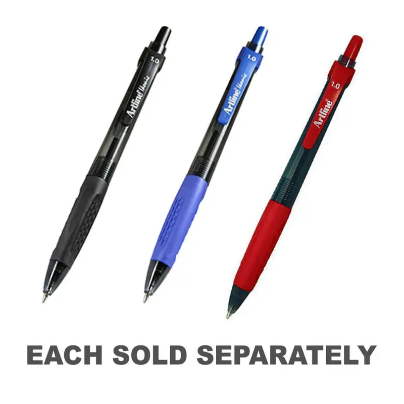 Artline Retractable Medium Pen (Box of 12)Blue