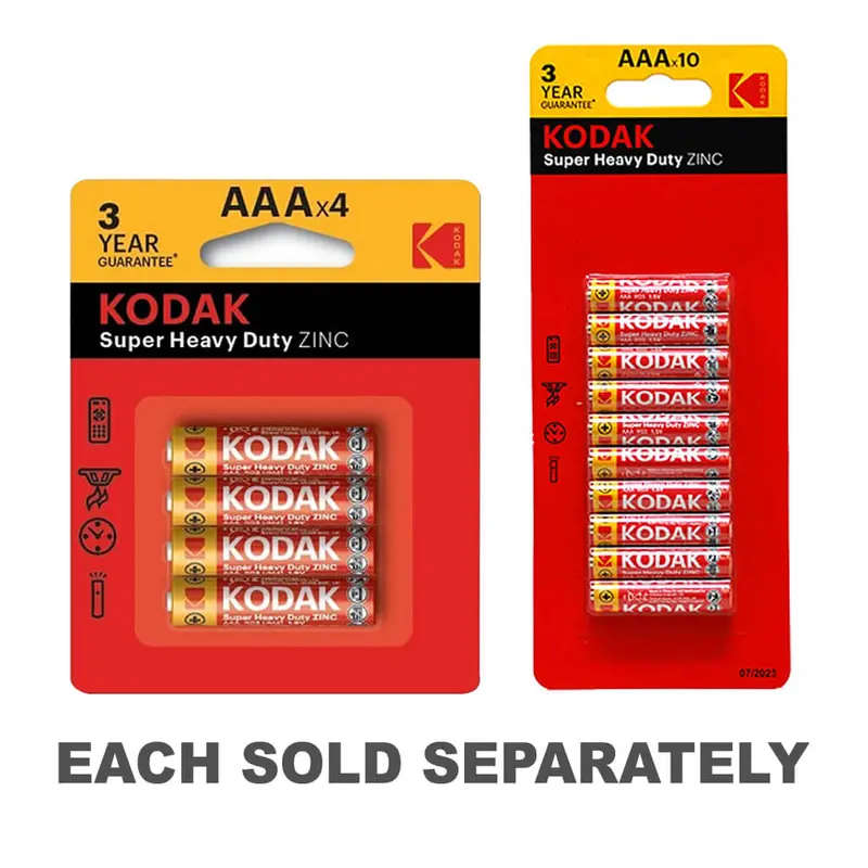 Kodak Super Heavy-duty Batteries (AAA)10pk