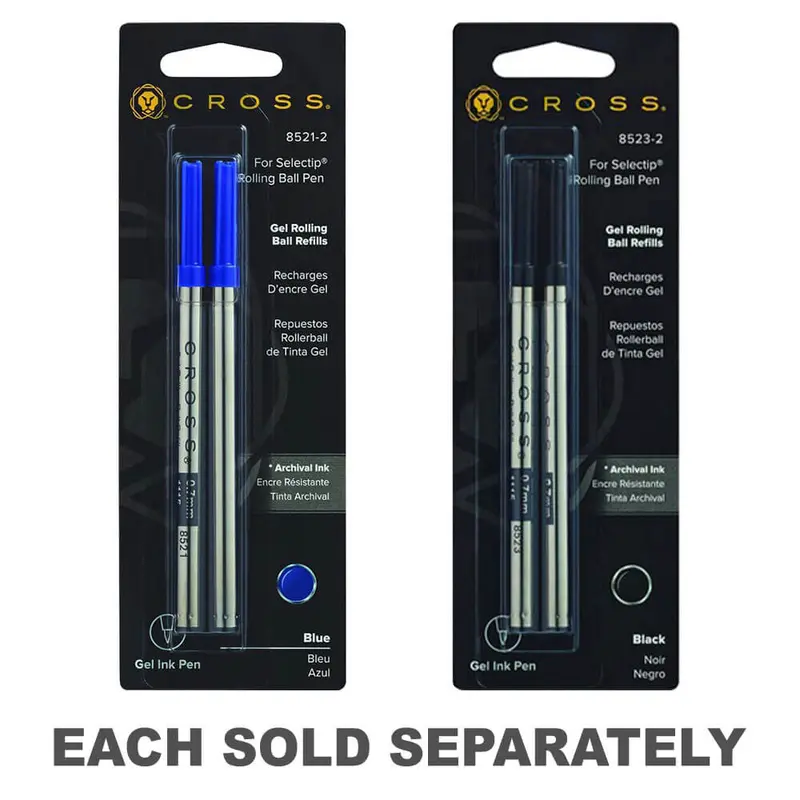 Cross Rolling Ball Refill Gel (Pack of 2)Black