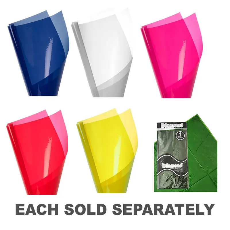 Diamond Cellophane Paper 25pk (75x100cm)Clear