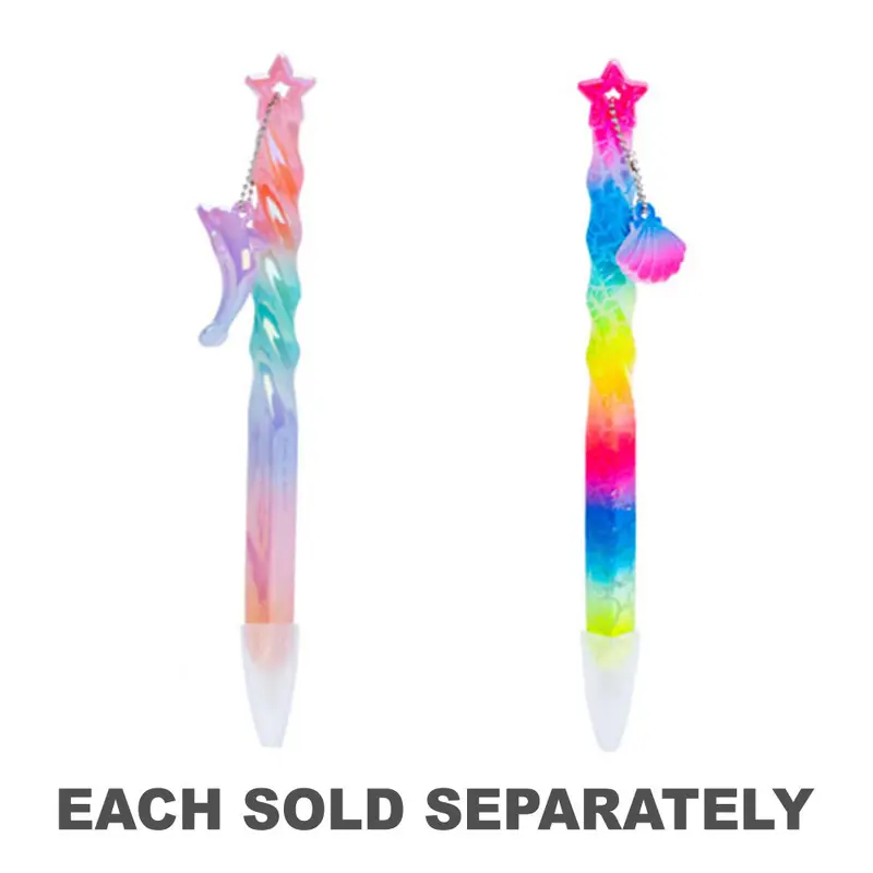 Spiral Ball Pen with CharmSeashell