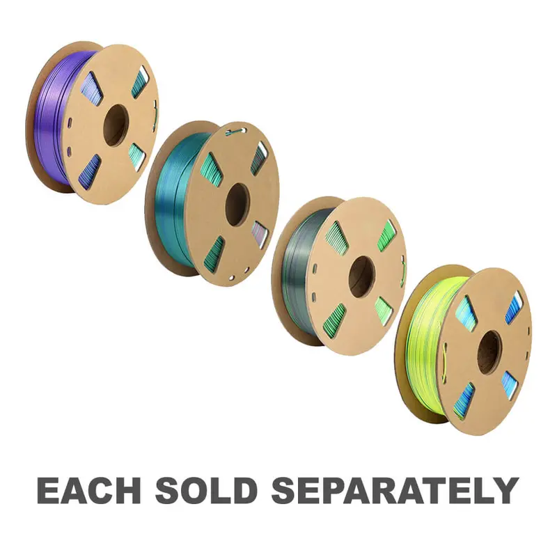 Tri-chroma PLA Filament 1kg (1.75mm)DBLU/FPNK/DGRN