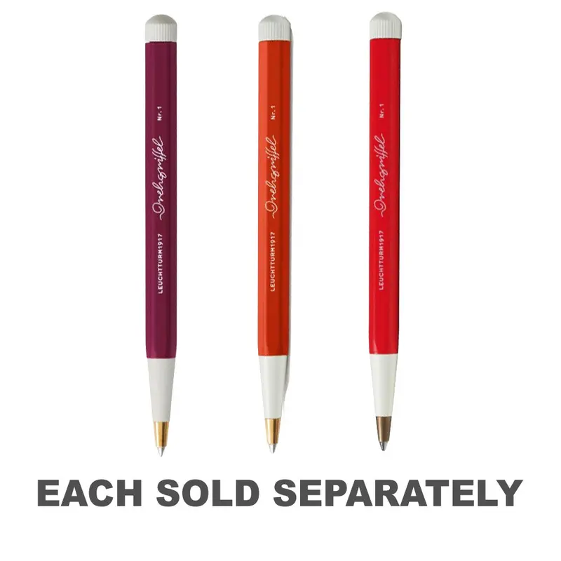 Drehgriffel #1 Black Ink Gel Twist Pen 0.5mm (Red)Fox Red