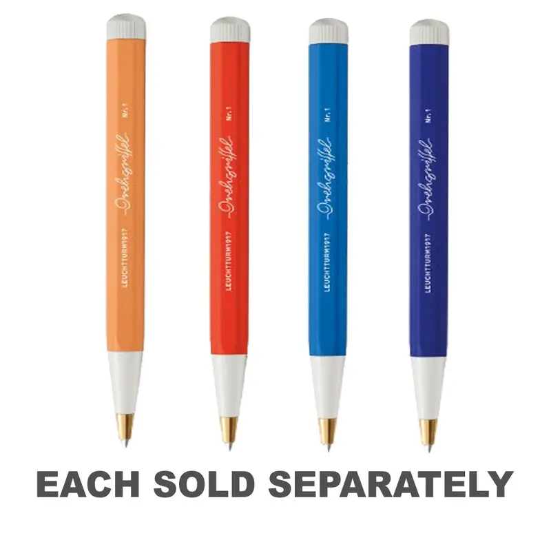 Drehgriffel #1 Twist Pen with Royal Blue InkApricot