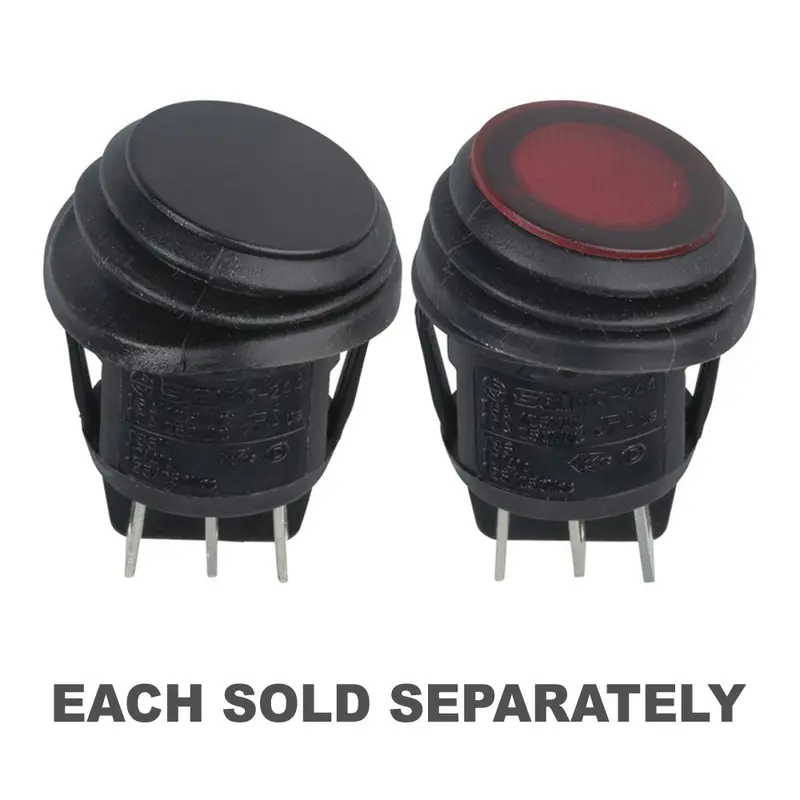 IP65 Rated Round Rocker Switch DPDT 250VAC10A