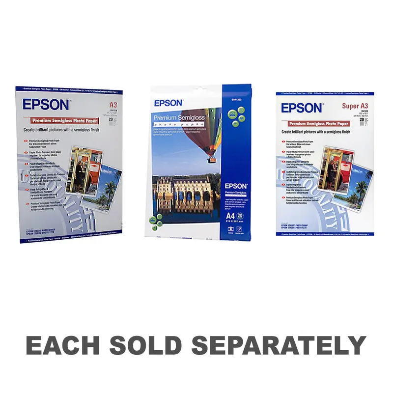 Epson Semi-Gloss Photo Paper 20pcA3